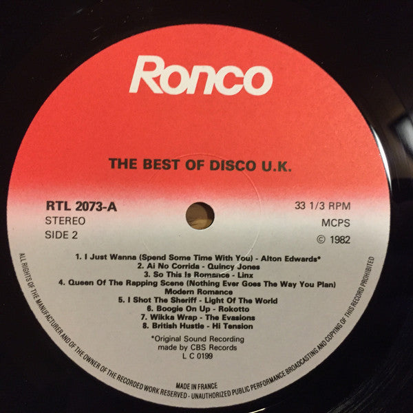 Various : Disco U.K. (LP, Comp)