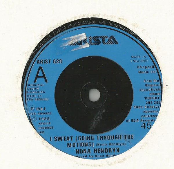 Nona Hendryx : I Sweat (Going Through The Motions) (7")