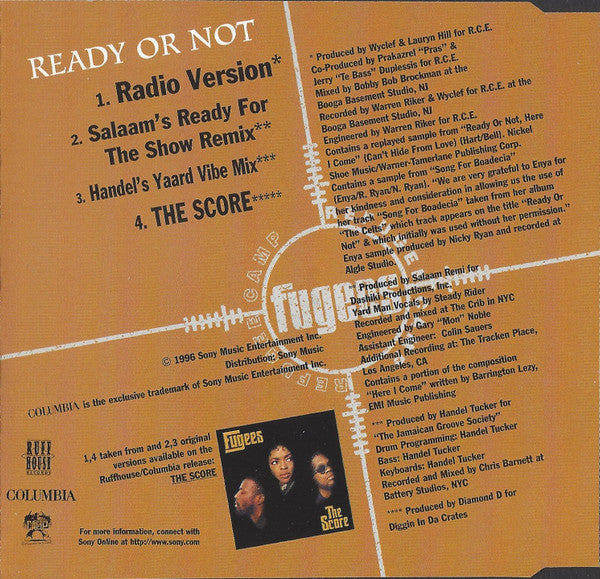 Fugees : Ready Or Not (CD, Single)