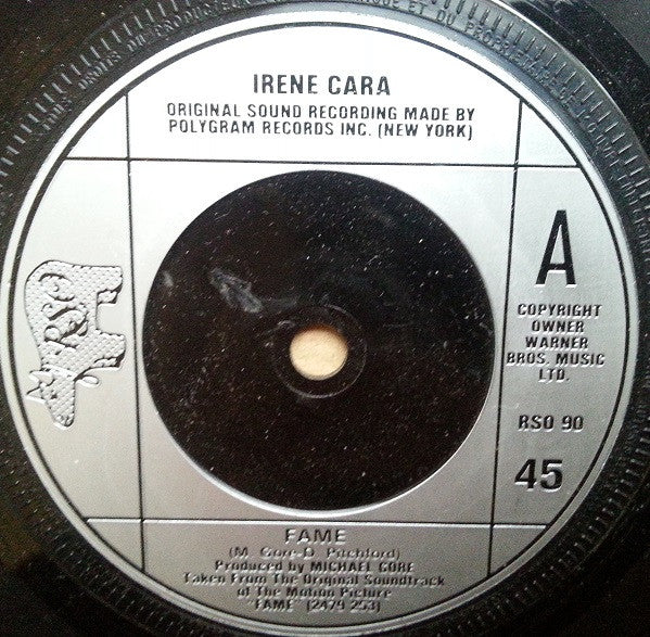 Irene Cara : Fame (7", Single, Sil)