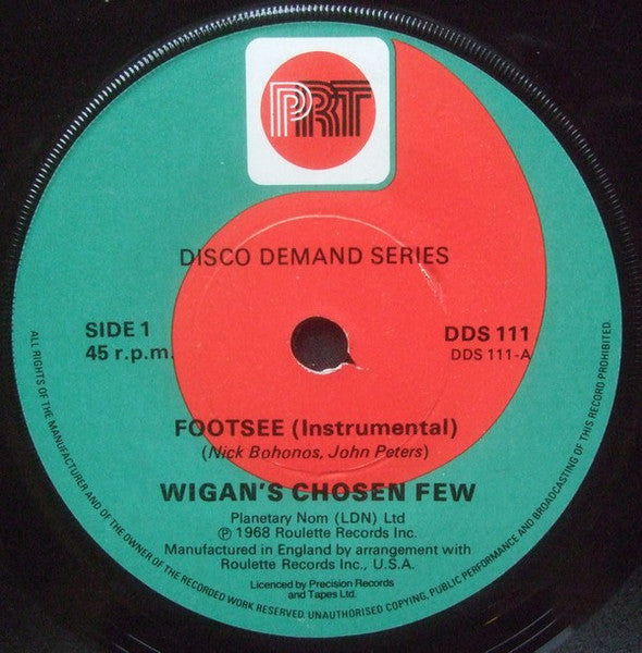 Wigan's Chosen Few / Chuck Wood : Footsee / 7 Days Too Long (7", Single, RP)