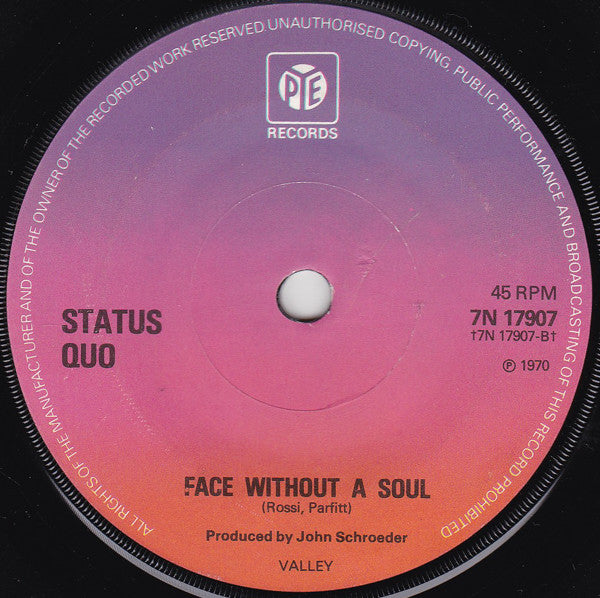 Status Quo : Down The Dustpipe (7", Single, RE, Sol)