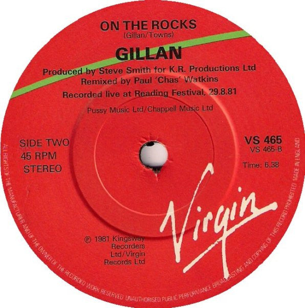 Gillan : Restless (7", Single)