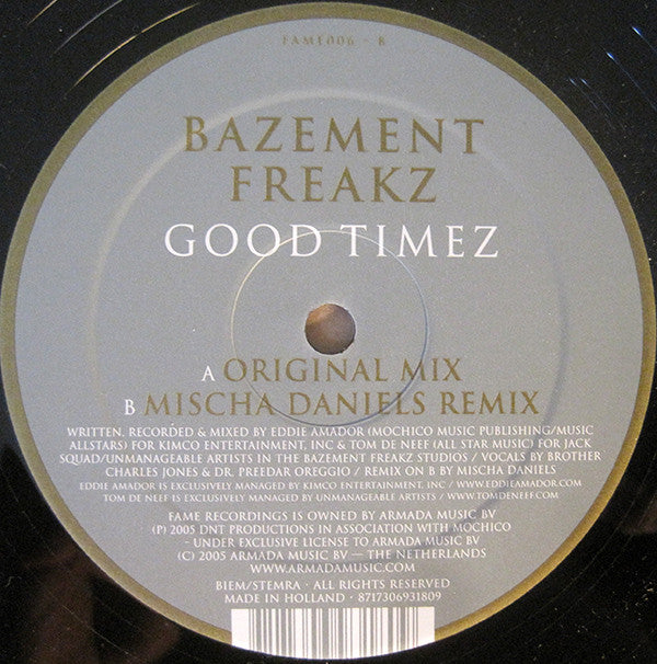 Bazement Freakz : Good Timez (12")