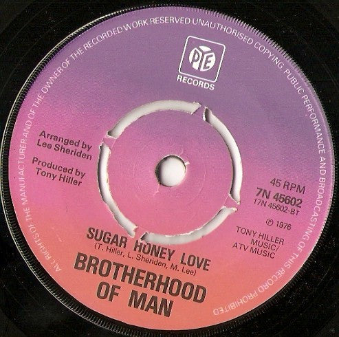 Brotherhood Of Man : My Sweet Rosalie (7", Single, Pus)