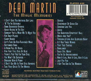 Dean Martin : The Magic Memories (CD, Comp)