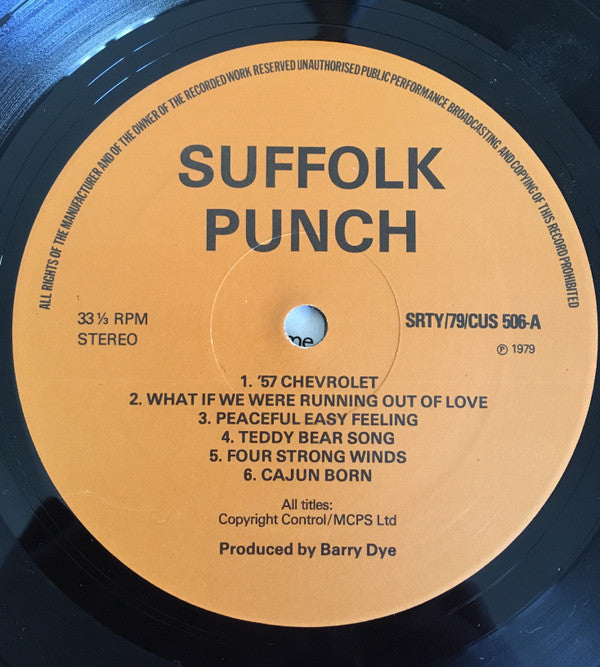 Suffolk Punch : Bartender Blues (LP, Album)