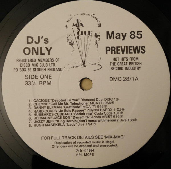 Various : May 85 Previews (LP, Comp)