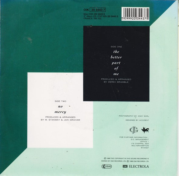 Jaki Graham : The Better Part Of Me (7", Single)