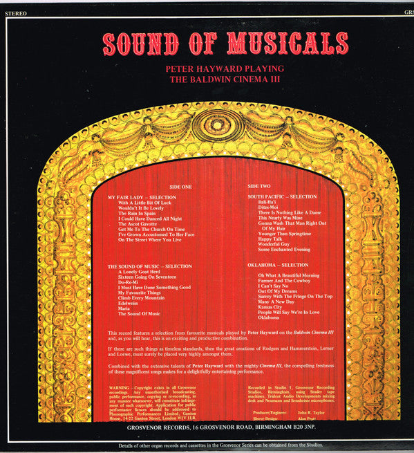 Peter Hayward (2) : Sound Of Musicals (LP)