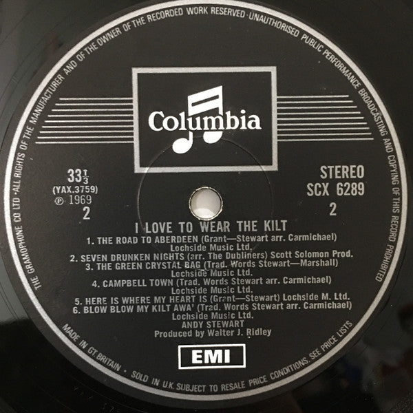 Andy Stewart : I Love To Wear The Kilt (LP)