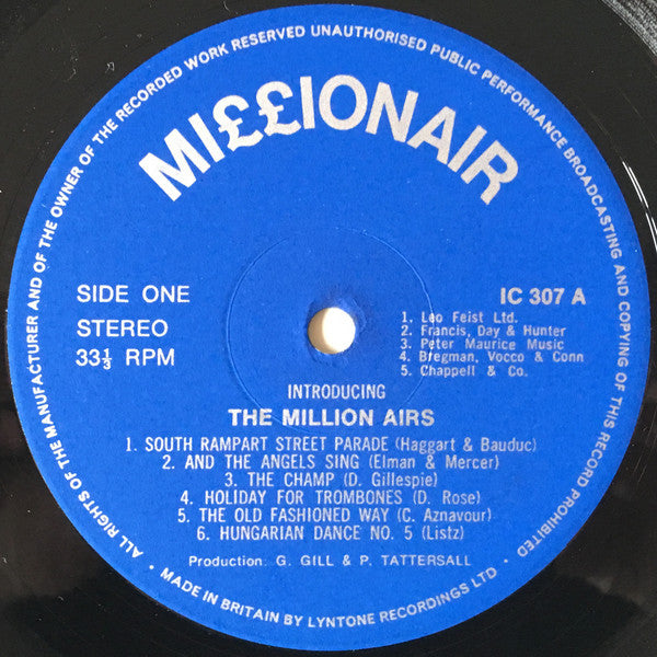 The New Million Airs Orchestra : Introducing The Million Airs Orchestra (LP, Album)