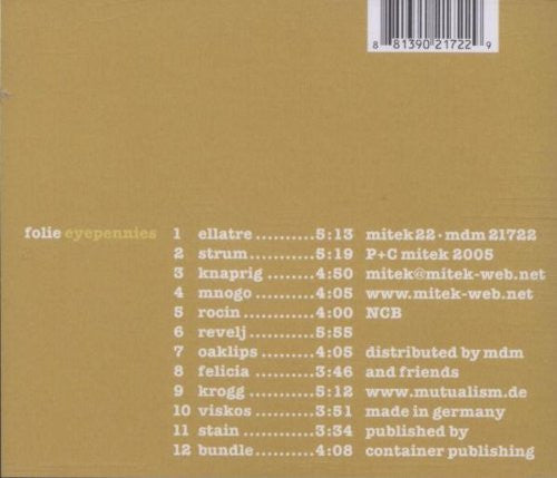 Folie : Eyepennies (CD, Album)