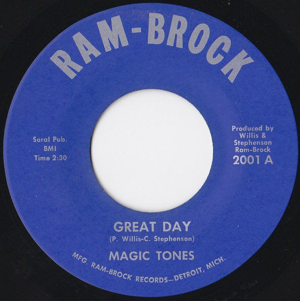 The Magic Tones : Great Day (7")