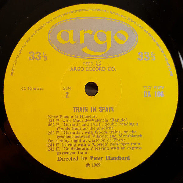 No Artist : Trains In Spain (LP, Mono)