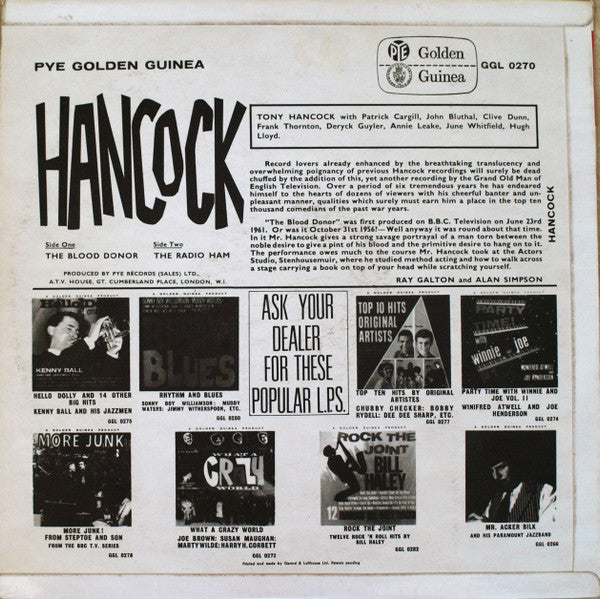 Tony Hancock : The Blood Donor / The Radio Ham (LP, Mono, RE)