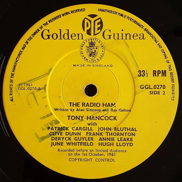 Tony Hancock : The Blood Donor / The Radio Ham (LP, Mono, RE)