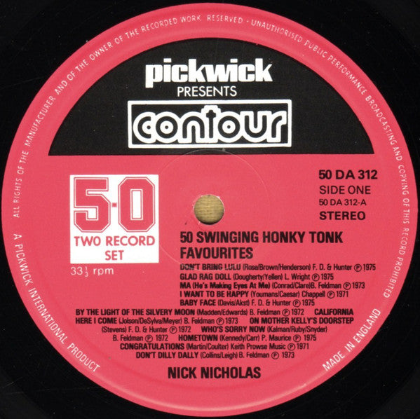 Nick Nicholas : 50 Swinging Honky Tonk Favourites (2xLP)