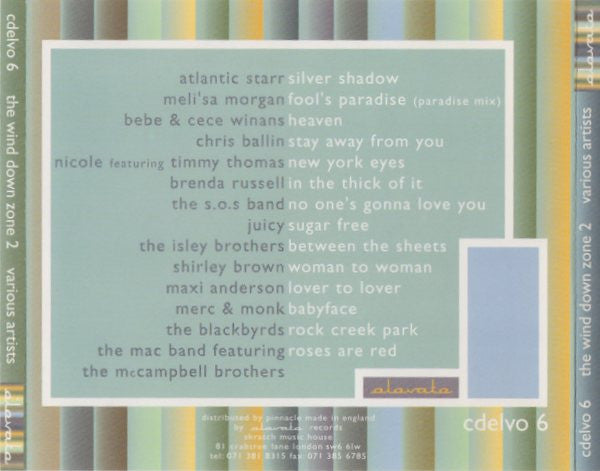 Various : The Wind Down Zone Volume 2 (CD, Comp)