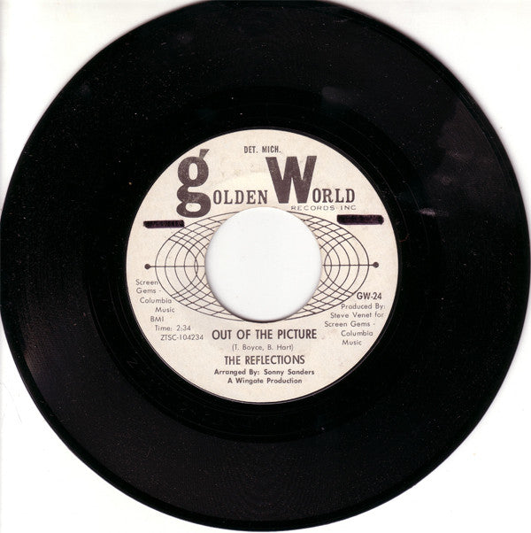 The Reflections (2) : Out Of The Picture / June Bride (7", Promo, Ter)