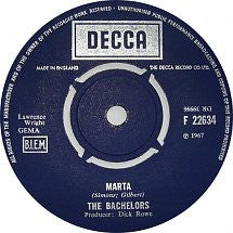 The Bachelors : Marta (7", Single)