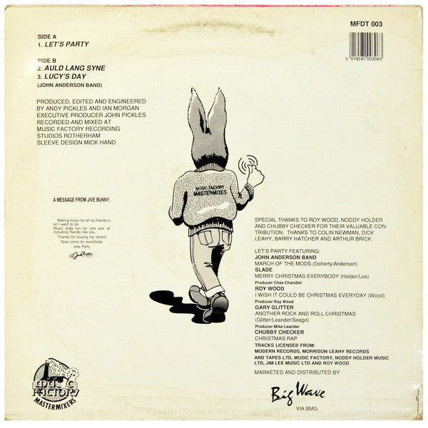 Jive Bunny And The Mastermixers : Let's Party / Auld Lang Syne (12")