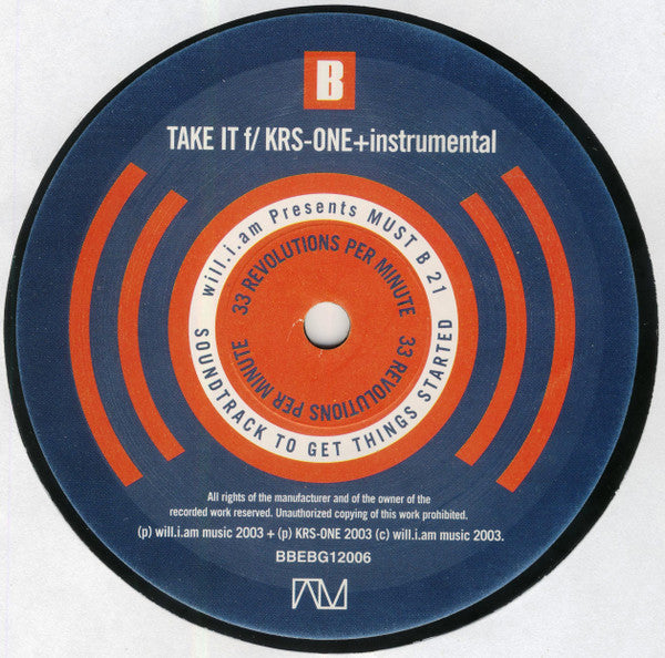 Will I Am : Must Be 21 (12")