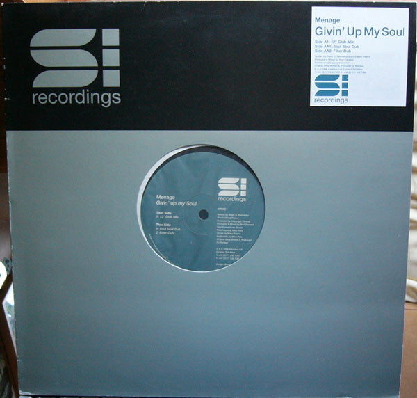Menage : Givin' Up My Soul (12")