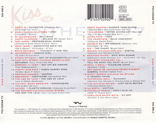 Various : Kiss Anthems 97 (2xCD, Comp)