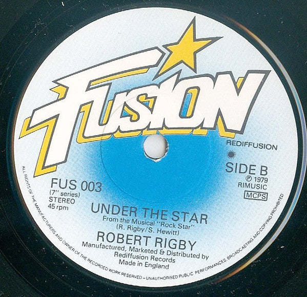 Robert Rigby : Nativity Song (From The Musical "Rock Star") (7", Single)