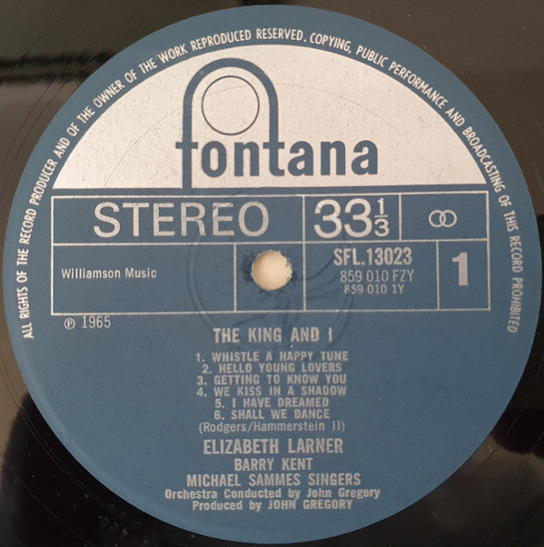 Elizabeth Larner, Barry Kent And The Mike Sammes Singers : The King And I / Carousel (LP, RE)
