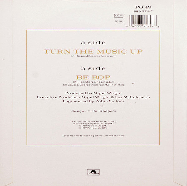 Shakatak : Turn The Music Up (7", Single)