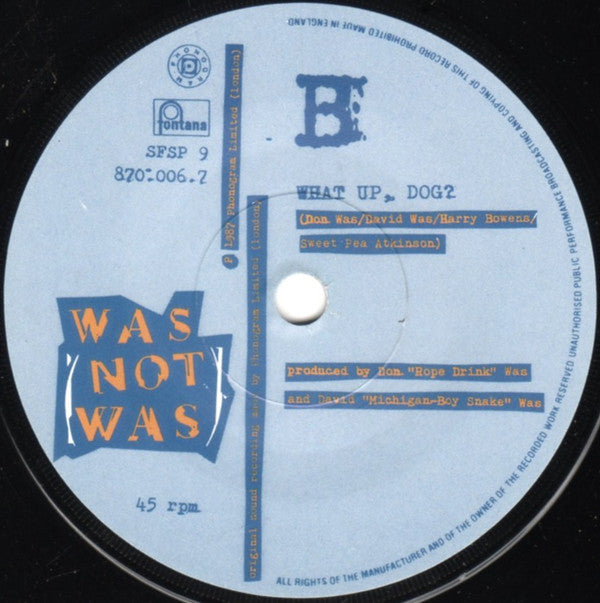 Was (Not Was) : The Boys Gone Crazy (7", Single)