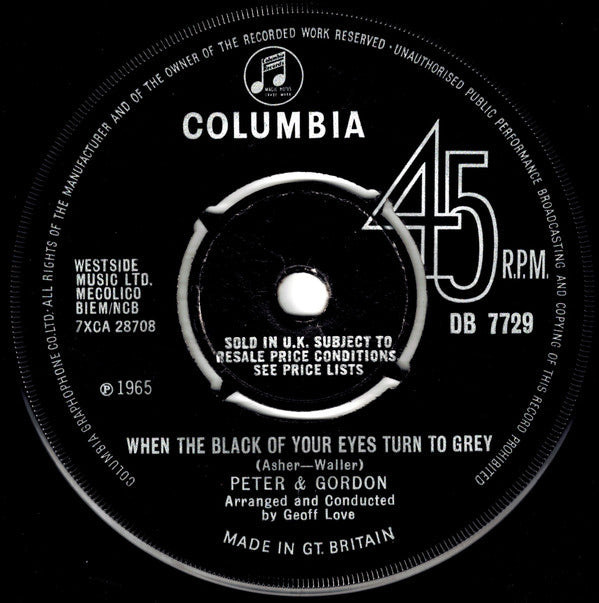Peter & Gordon : Baby I'm Yours (7", Single)
