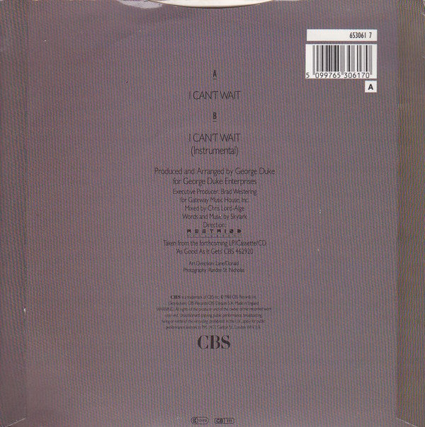 Deniece Williams : I Can't Wait (7", Single)