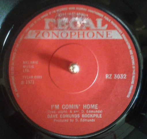Rockpile : I'm Comin' Home / Country Roll (7", Sol)