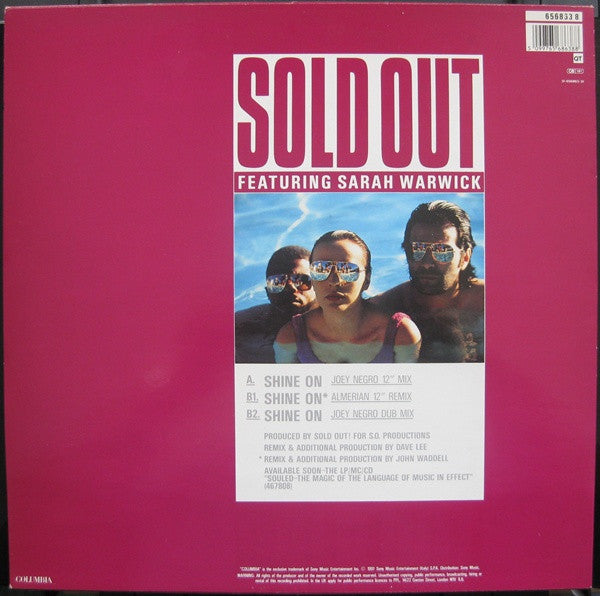 Souled Out Featuring Sarah Warwick : Shine On (12")
