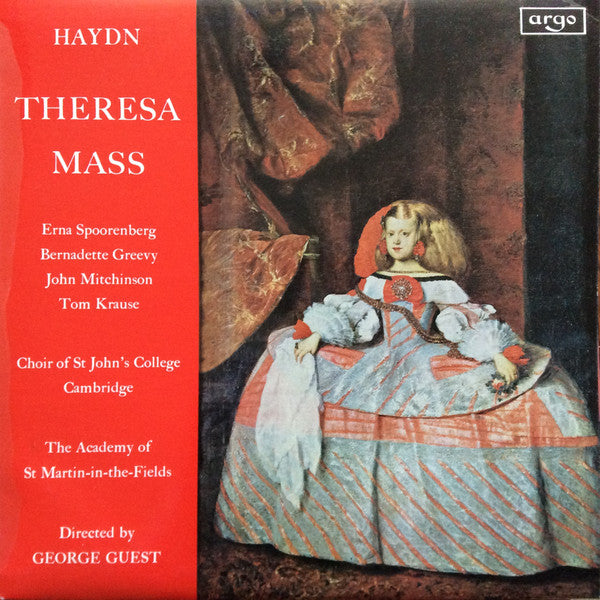 Joseph Haydn, Erna Spoorenberg, Bernadette Greevy, John Mitchinson, Tom Krause, St. John's College Choir, The Academy Of St. Martin-in-the-Fields Directed By George Guest (2) : Theresa Mass (LP, Mono)