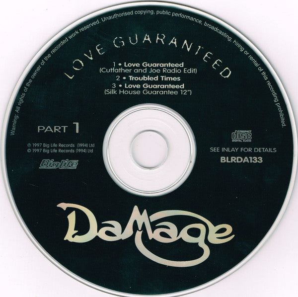 Damage : Love Guaranteed (CD, Single, CD1)