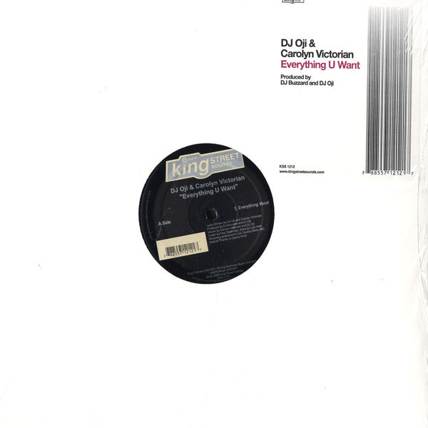DJ Oji & Carolyn Victorian : Everything U Want (12")