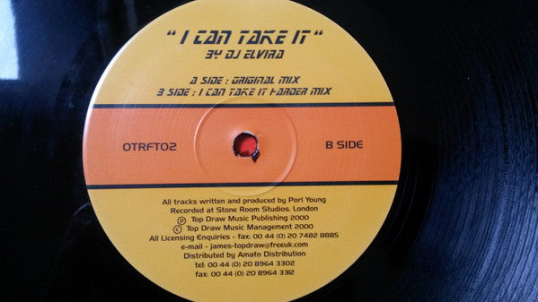 DJ Elvira : I Can Take It (12")