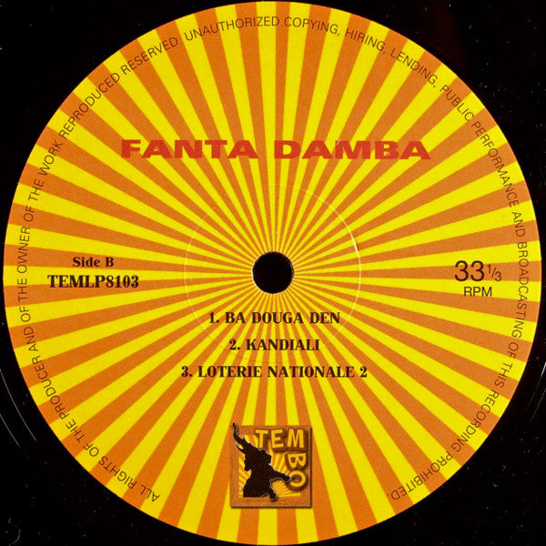 Fanta Damba Accompagnée A La Cora Par  Batourou Sekou Kouyate : Fanta Damba (LP, Album, RE, RM, Unofficial)