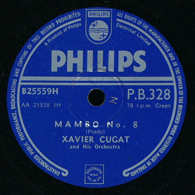 Xavier Cugat And His Orchestra : Mambo No. 8 / Anything Can Happen (Shellac, 10")