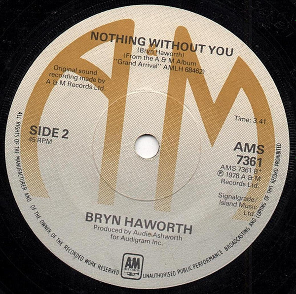 Bryn Haworth : We're All One (7", Single)