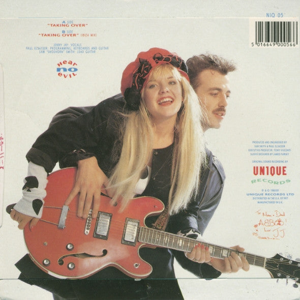 Hear No Evil : Taking Over (12", Single)