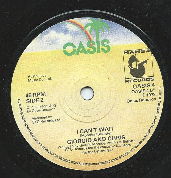 Giorgio Moroder And Chris Bennett : Love's In You (Love's In Me) (7", Single)