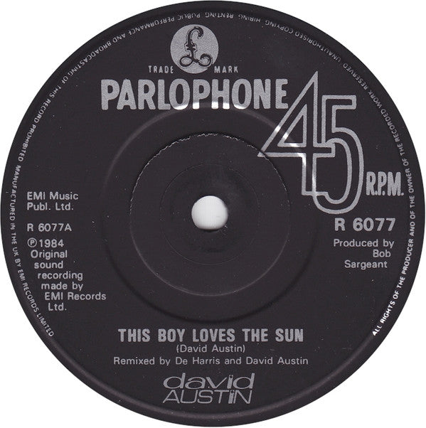 David Austin : This Boy Loves The Sun (7", Single)