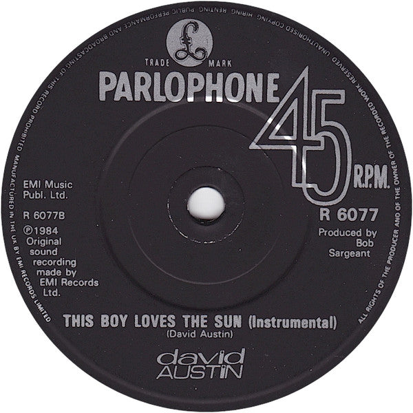 David Austin : This Boy Loves The Sun (7", Single)