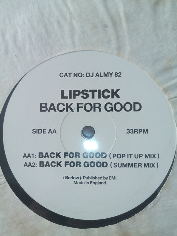 Lipstick (6) : Back For Good (12", Promo)