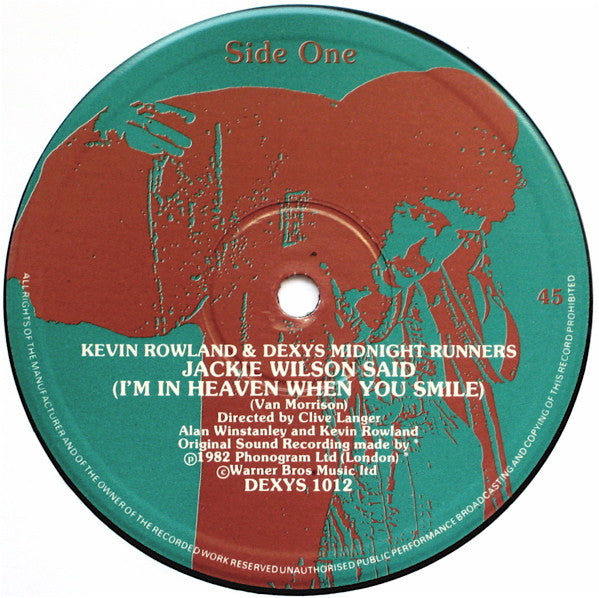 Kevin Rowland & Dexys Midnight Runners : Jackie Wilson Said (I'm In Heaven When You Smile) (12", Single)